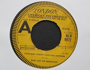 Ruby And The Romantics - Your Baby Doesn't  Love You Anymore