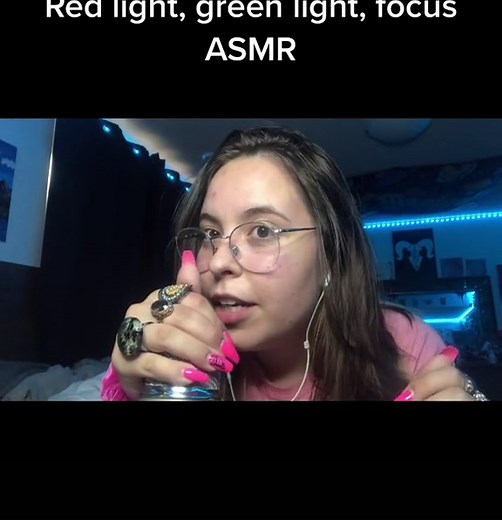 Red light green light ASMR! #asmr #focusasmr #redlightgreenlight #micgripping #ringsounds
