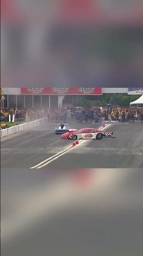 Rickie Smith hits wall in Pro Mod #dragracing #promods #crash