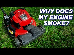 Tearing down and inspecting a Troy-Bilt Mower Engine that is smoking and knocking.