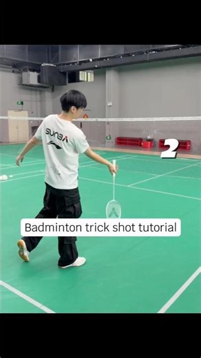 Badminton trick shot tutorial - (Episode 3) #badminton #badmintontraining #badmintonlovers