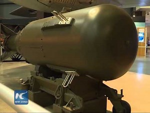 Mock "Fat Man" atomic bomb dropped on Nagasaki on display