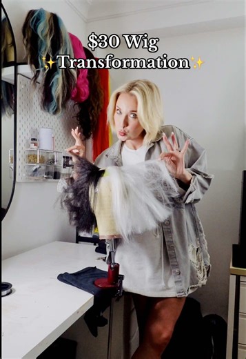 Let’s start adding hair to our Cruella Wig Transformation! #wigmaking #wigmakingprocess #wigmaker #wigtok #wigventilating