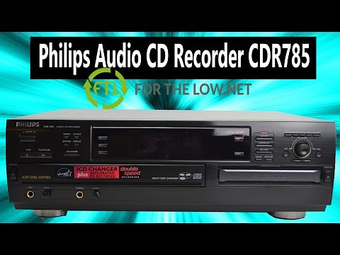 Philips CD Recorder Dual Tray System 3 Disc Exchange System Compact Disc Player CDR785 Product Demo