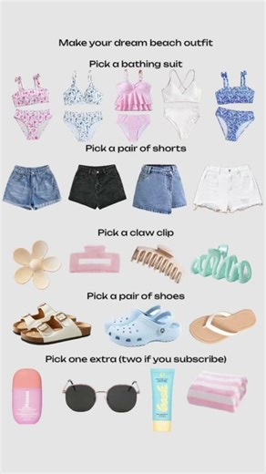 Make your beach outfit #fypシ #preppy