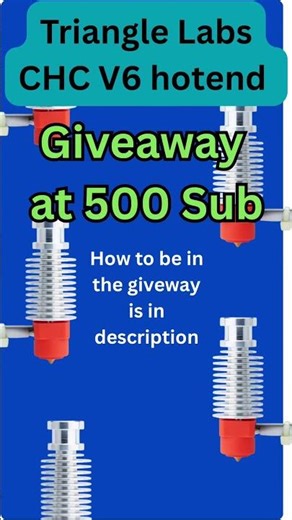 Triangle Lab CHC V6 Hotend Giveaway #3dprinterupgrade #3dprinterreview #3dprinting
