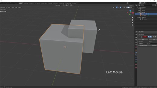 03_Boolean Modifier Introduction