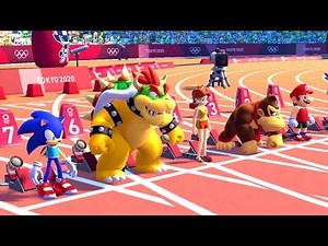 Mario & Sonic at the Summer Olympic Games 2020 - 100 Meter (All Characters)