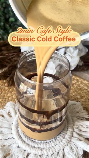 2-Min Cafe Style Cold Coffee! Early morning breakfast