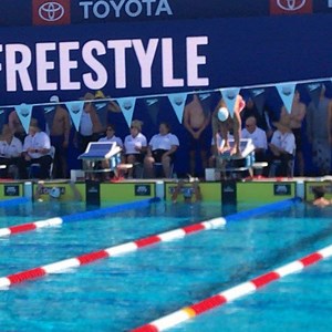 Brooks Taner had a great swim! | Josh Davis