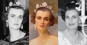 The Duchess of Argyll’s Cartier Diamond Shamrock Tiara