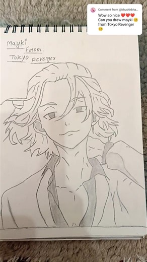 mayki from Tokyo revenge drawing 😎😊🥳