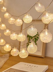 LED Seashell String Lights: Beachy Home & Party Decor - Etsy UK