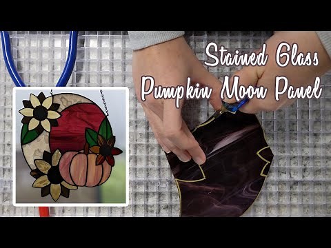 TUTORIAL - Stained Glass Pumpkin Moon Panel