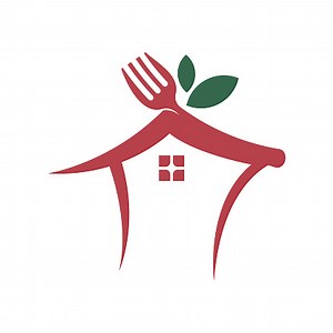 Food stall logo. Restaurant logo design. Food business logo template