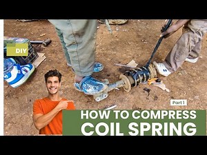 Compressing Coil Springs the Easy Way with Ropes and Straps