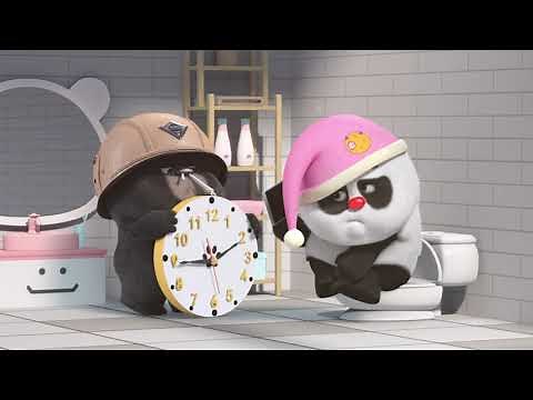 【Bamboo Panda ❤️】 Is that you in the bathroom? | Short Animation | Funny | 熊猫班卜 #panda #animation