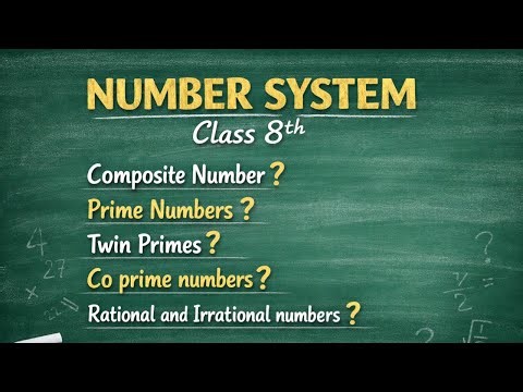 Number System । Class 8th। Brijwasi Pathshala।