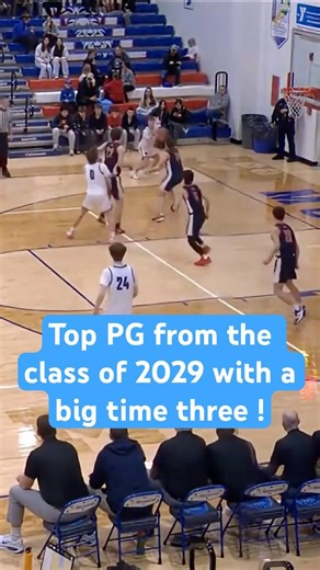 Top PG from 2029 with a Corner three pointer #basketballhighlights #threepointking #basketball