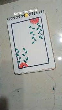 Easy Border Designs/ Project Work Designs/Corner Designs #drawing #project #shorts #youtubeshorts