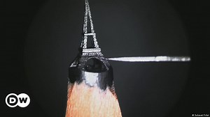 The Eiffel Tower on a pencil tip