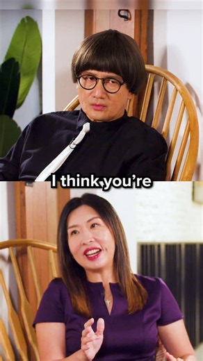 Comedian VS on Instagram: ""I always love a challenge from an inferior gender" PART 2 - Self-declared business guru, Benedict Chowdhury (@gurmit.65) sits down with Violet Lim (@violetlim), founder of Asia’s leading dating agency, Lunch Actually (@lunchactually). But naturally he thinks it’s a food delivery app. With the conversation veering wildly off-course with Benedict’s questions on sex and why he’s single, Violet somehow delivers professional insight, turning the awkwardness into a hilariou