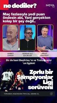 Can Beşiktaş really be compared to Galatasaray, according to Ahmet Çakar, Serdar Ali, and Nihat K...