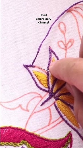 Step by step hand embroidery #embroideryforbeginners