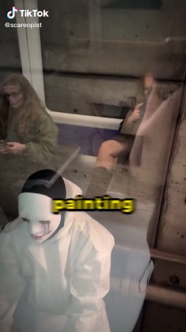 Masked Men Trap Train With Toxic Gas #horror | masked men