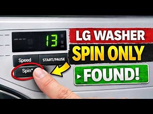 How To Spin LG Washing Machine Any Model)