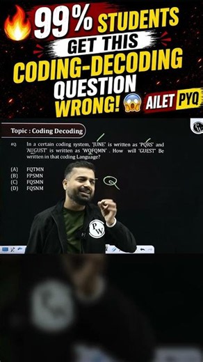 AILET Coding-Decoding Shortcut | CLAT 2027 Preparation #AILET #CodingDecoding