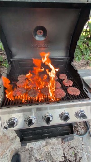 "flame charred burgers"