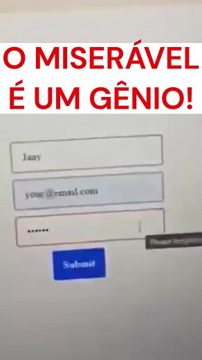 Validação em outro nível #validacao #formulario #login #html #htmlcss #htmlcsscode #cadastro #programaçao