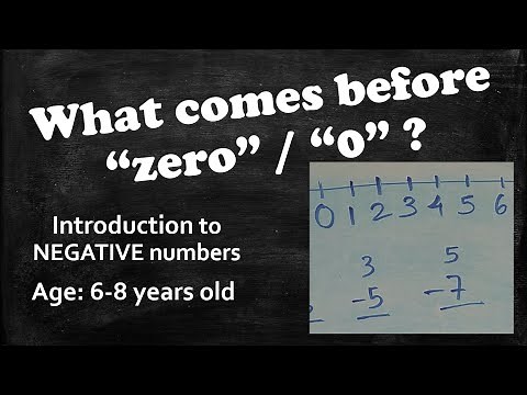 What comes before zero ? | negative numbers | what is smaller than zero ? | what comes before 0 ?