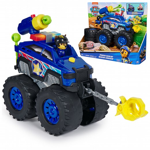 PAW Patrol: Rescue Wheels Chase’s Power Haulin’ Cruiser with Lights, Sounds & Figure - Walmart.com