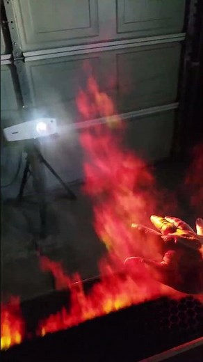 Fire Projection On A Fog Machine