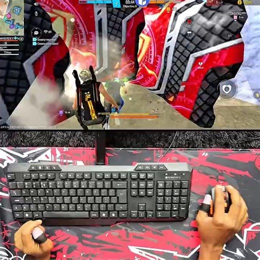 One Tap Headshots Mobilador Life 🎯 #freefire #garenafreefire #keyboard