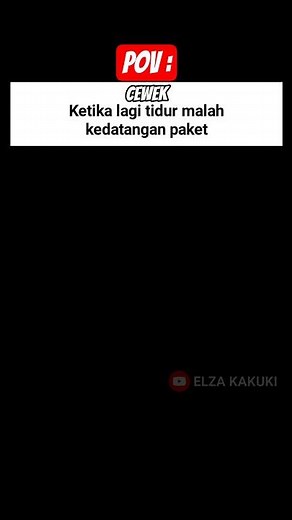 Cewek lagi Tidur tiba tiba Kurir Datang