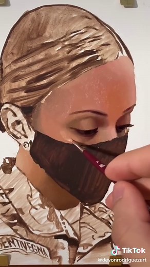 Painting a stranger on the NYC subway