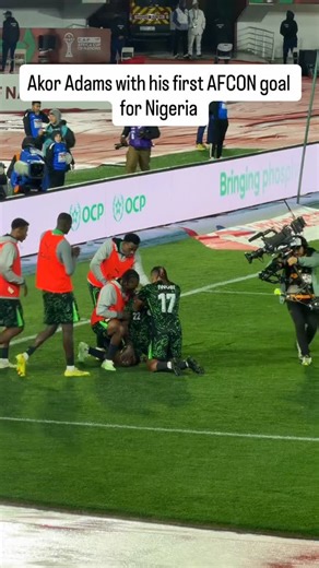 Oiza Abimbola Ojo on Instagram: "Akor Adams emotional after his first AFCON goal for Nigeria #football #afcon2025 #fyp #nigeria #afcon"