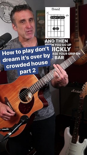 How to play don’t dream it’s over by crowded house part 2 #guitarlesson #dontdreamitsover #crowdedhouse #acousticguitar | Anthony Parker and the Near Life Experience