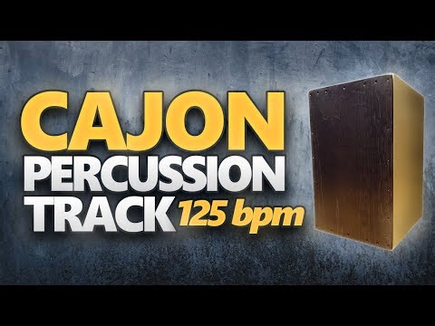 Cajon | Percussion Track | 125 BPM
