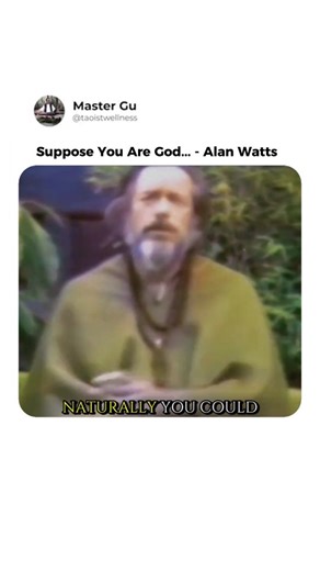 Master Gu on Instagram: "Suppose you are God… – Alan Watts And you chose to forget, just to experience being human. Every fear, every joy, every search for meaning would suddenly make sense. You wouldn’t be lost, you’d be playing the game of remembering. 🔁Repost this if it made you pause 💬Comment TAO to begin your journey back to awareness 🌿 Taoism, Tao, Qi Gong, Tai Chi, Taoist practice, Taoist wisdom, Taoist philosophy, Taoist lifestyle, Taoist meditation, Taoist teachings, Taoist flow, Tao