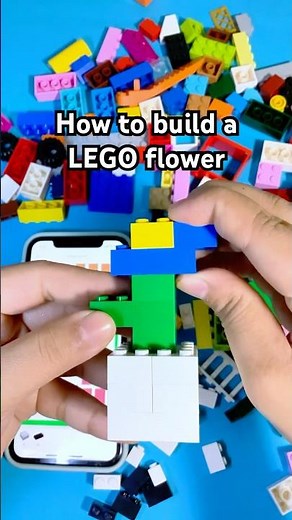 How to build a cute LEGO flower with Brickify! 🌻