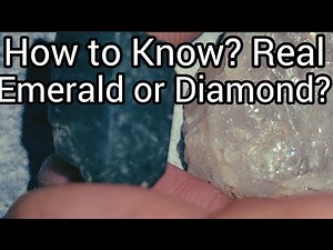 How to Spot Real Emerald & Raw Diamond at Home – Expert Field Tests Explained!