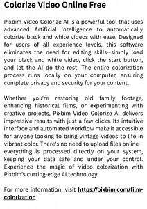 Film Colorization - SlideServe