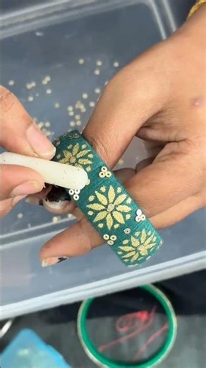 ​✨ Handcrafted Thread Bangles: Step-by-Step DIY! 🧵#diy #handmadejewelry #shorts