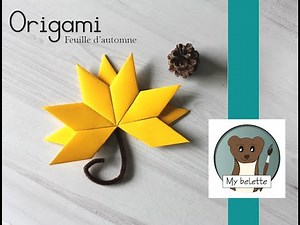 Tutoriel Origami - Feuille d'automne - Arts visuels cycles 2 et 3 - Loisirs créatifs