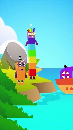Numberblocks Learn to Count 2 & 7 in Beach Magic Run World New Season | Numberblocks Magic Adventure