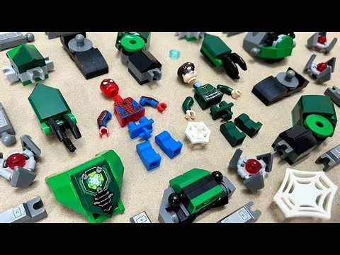 Lego Spider-man | Doc Ock Mech Armor Vs Spider-man | Minifigures Lego Unofficial